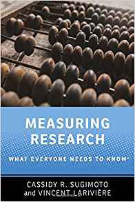 Book cover: Measuring Research: What Everyone Needs to Know