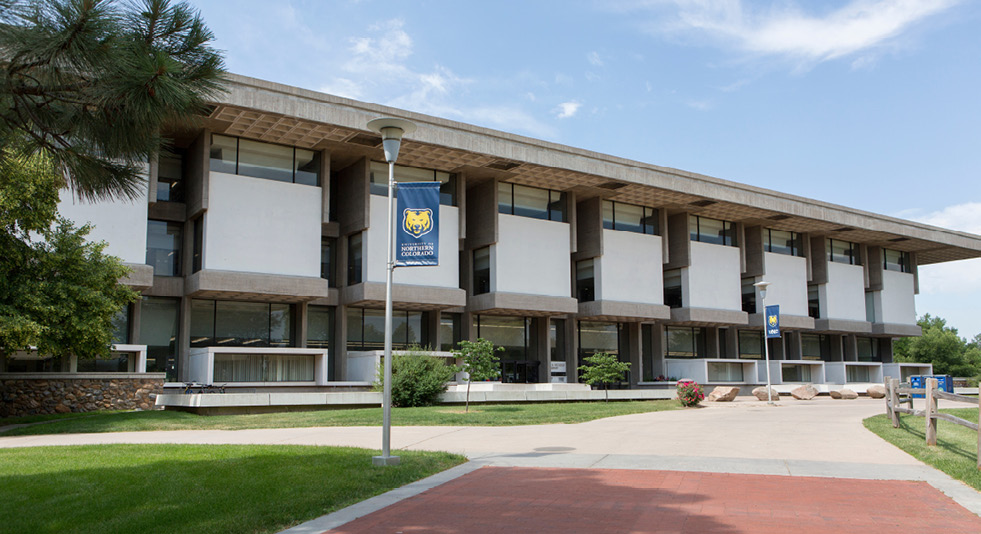 Figure 1. Photo of James A. Michener Library Exterior