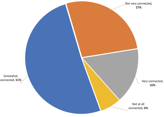 figure 6. Feelings of Connectedness after Transition (n = 299)