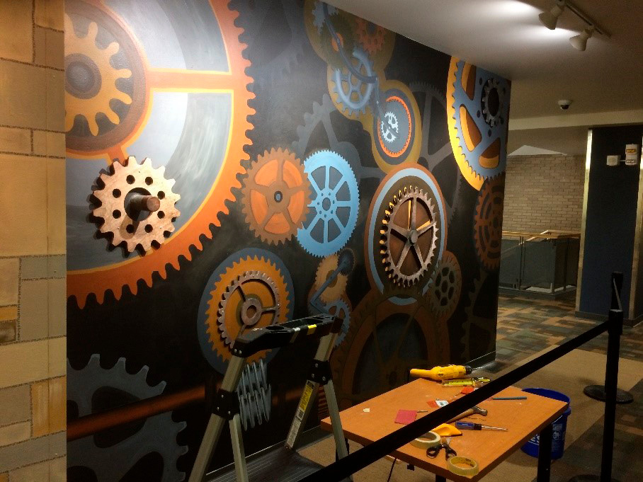 Figure 3. Clock Tower Mural Rear Wall