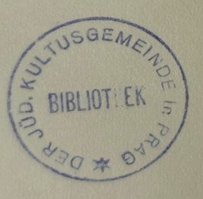Ownership Stamps Used by the Jewish Religious Community Library in Prague